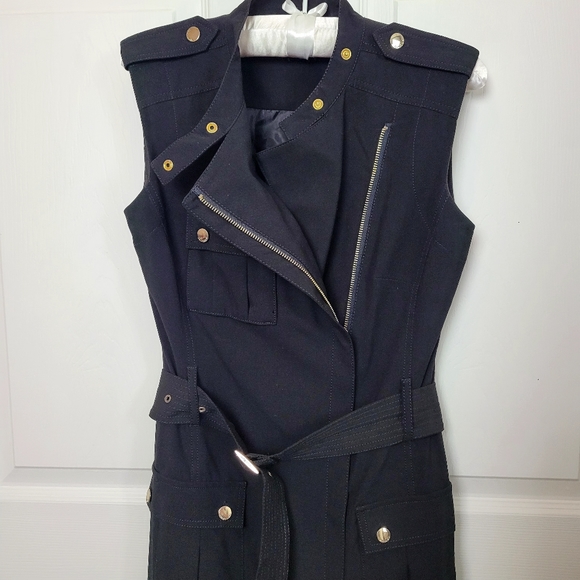 Calvin Klein Military Style Dress sz 2 - Picture 7 of 15